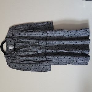 Maeve Black and White Abstract Boho Dress